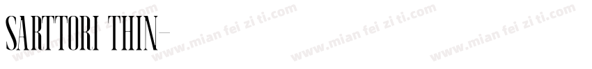 Sarttori Thin字体转换